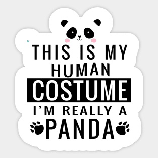 Panda Halloween Sticker